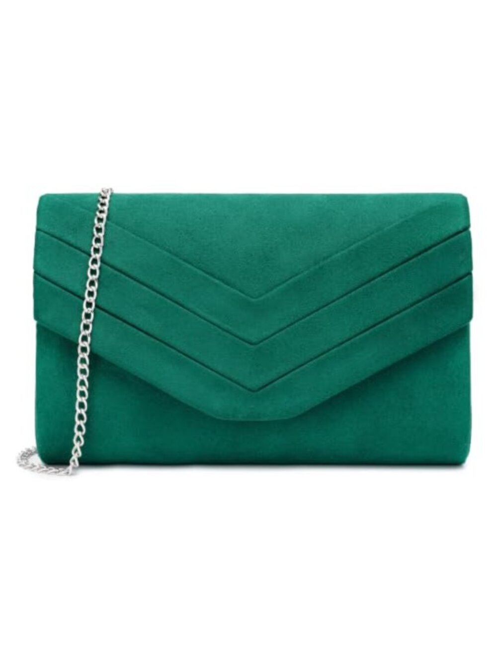Suede Envelope Evening Bag Crossbody Shoulder Clutch Purse